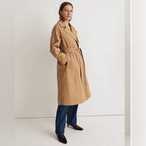 Madewell Classic Tan Trench Coat NWT